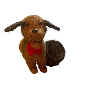 Topiary Animal Coco Planter, specifically in the shape of a dog.NWOT